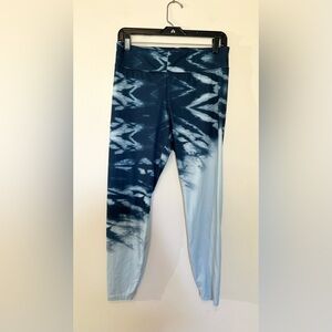 Blue Tie-Dye Leggings